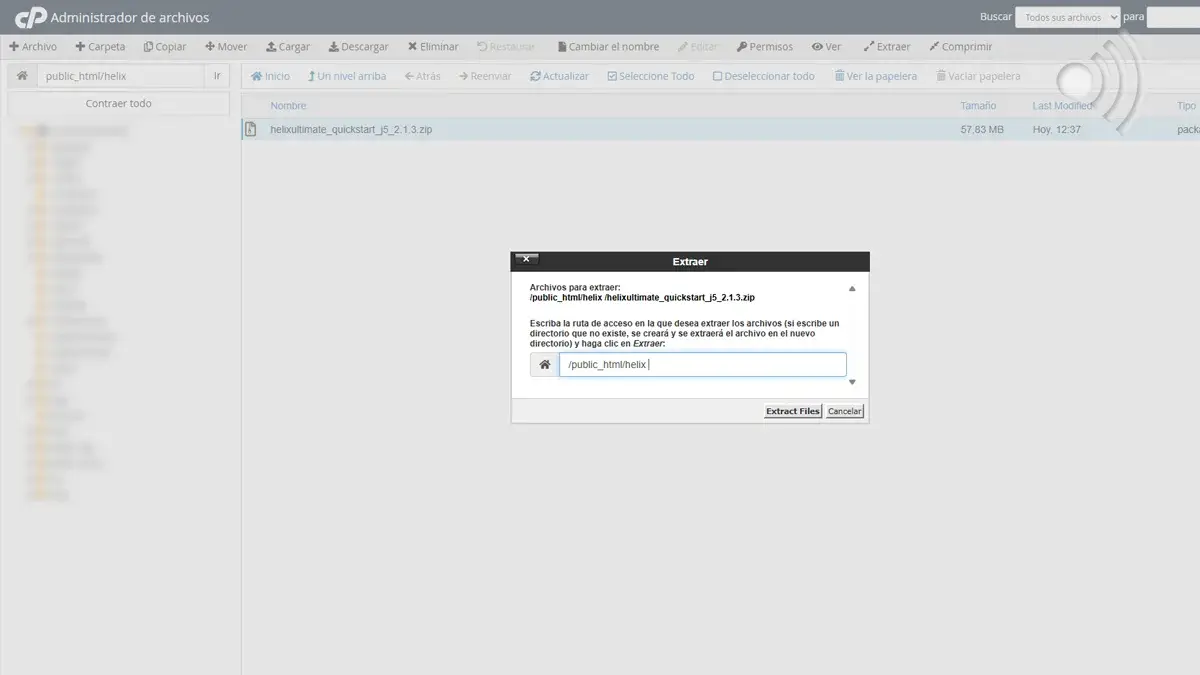 Seleccionar y extraer archivos Seleccionar y extraer archivos