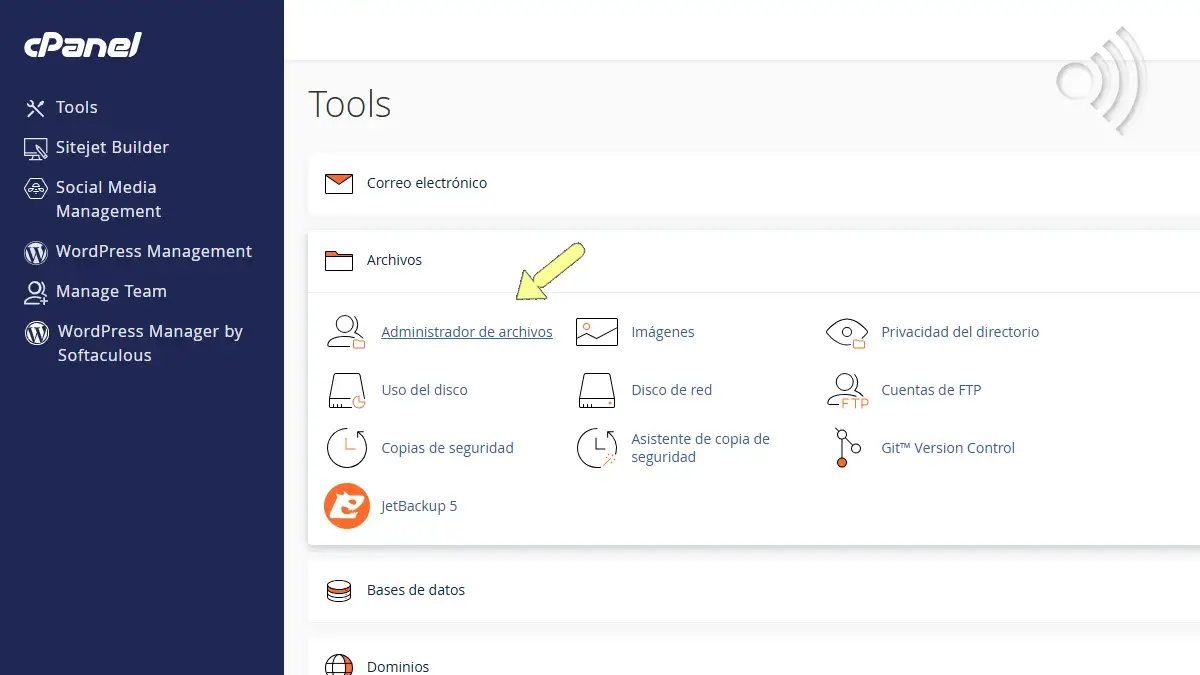 Abrir Admin Archivos Abrir Admin Archivos