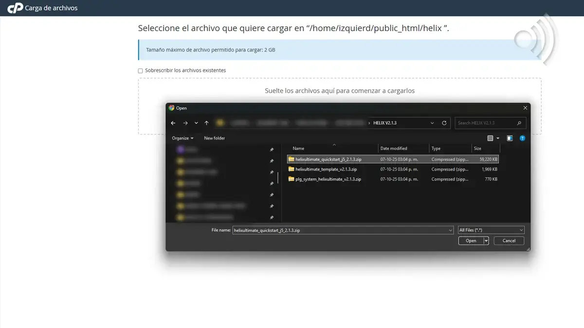 Llenar Formulario Cargar Quickstart